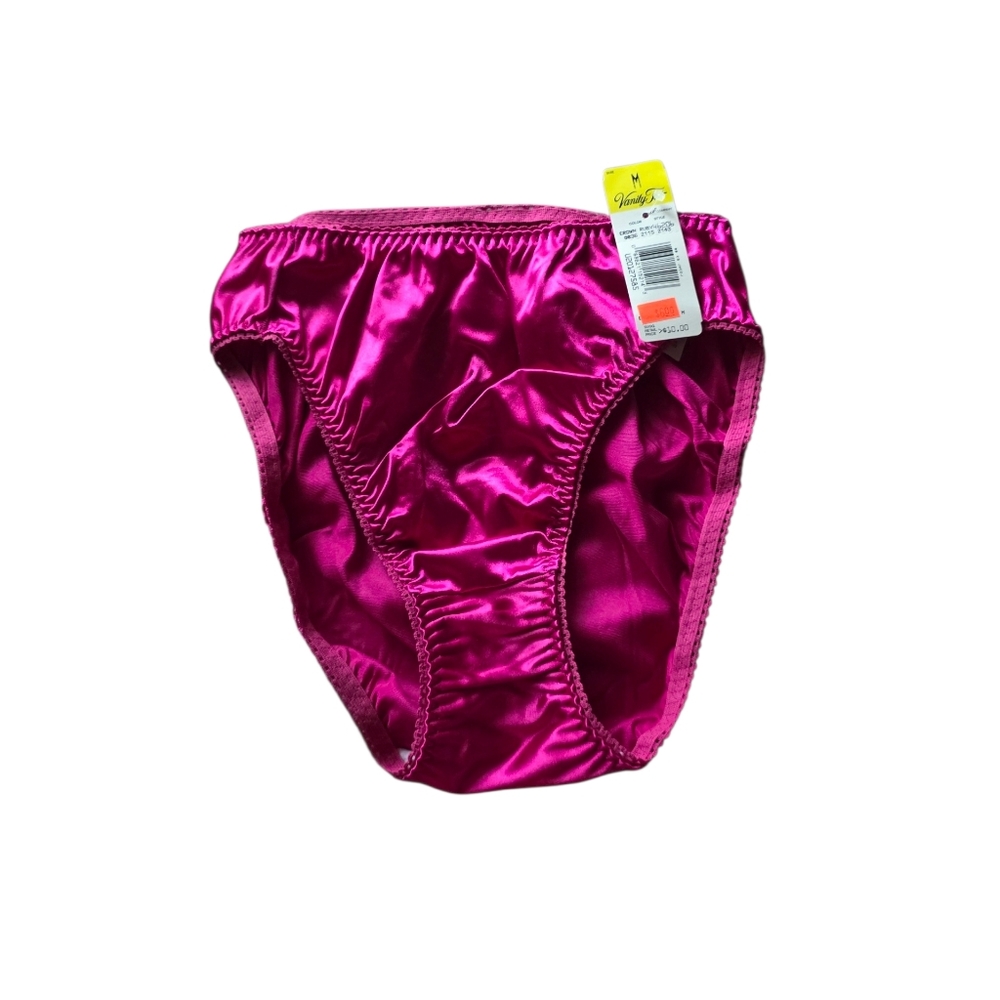 vanity fair nylon satin second skin vintage panties size medium nwt